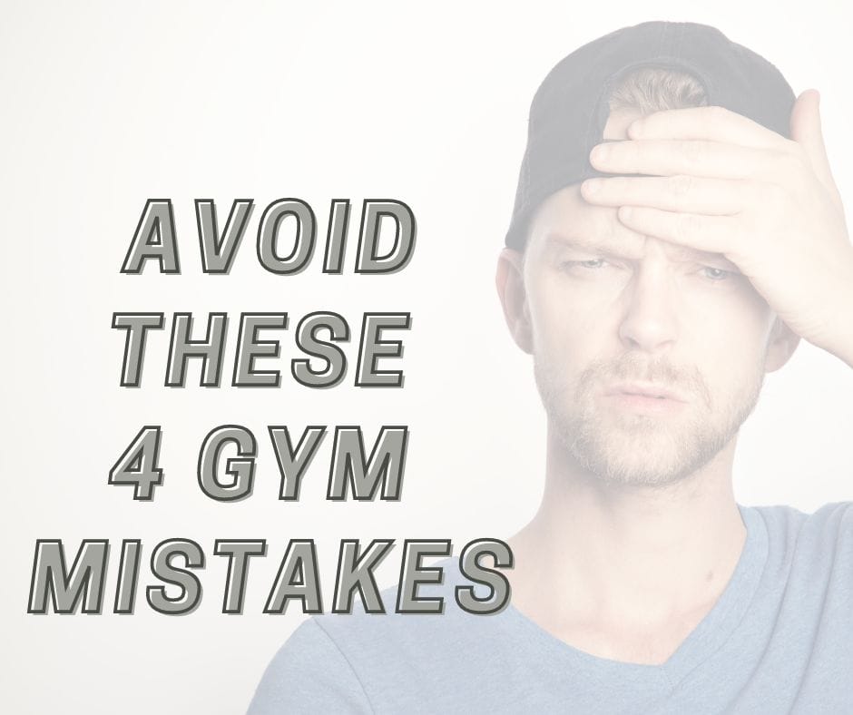 man holding head in confusion- title of blog - avoid these 4 common gym mistakes